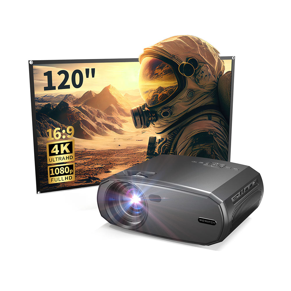 Mini projecteur Vidéo-projecteur portable Multimédia Home Cinéma Projecteur  de film Compatible avec Full Hd 1080p sans fil Hdmi Usb