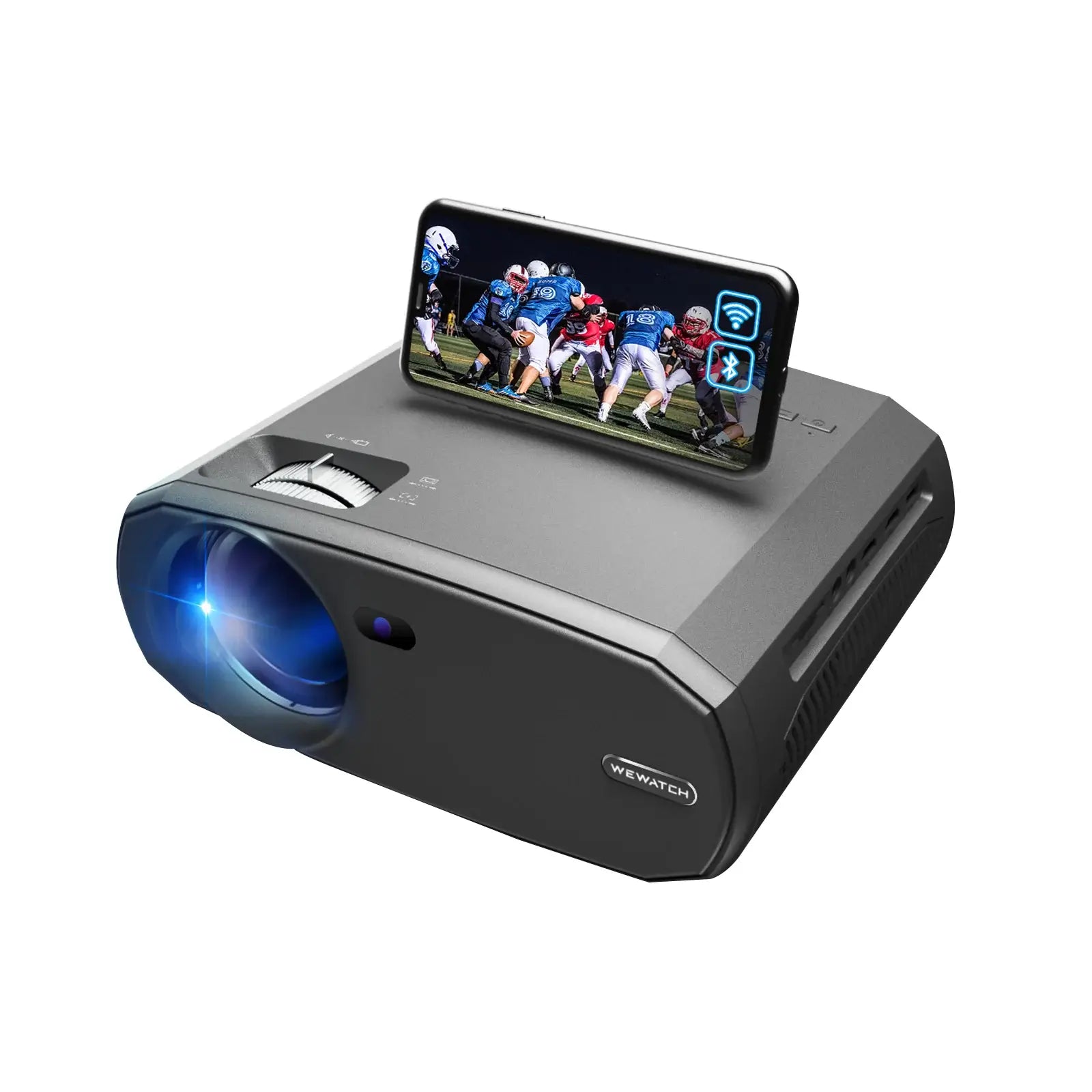 HD Mini Projecteur Natif 1080p LED WiFi Projecteur Vidéo Home Cinéma 3D  Smart Movie Game Projecteur