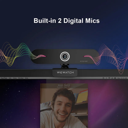Caméra Web en streaming PCF2 FHD 1080P 30FPS avec double micro